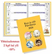 Kuu ja s&auml;&auml; P&auml;iv&auml;kirja 2026